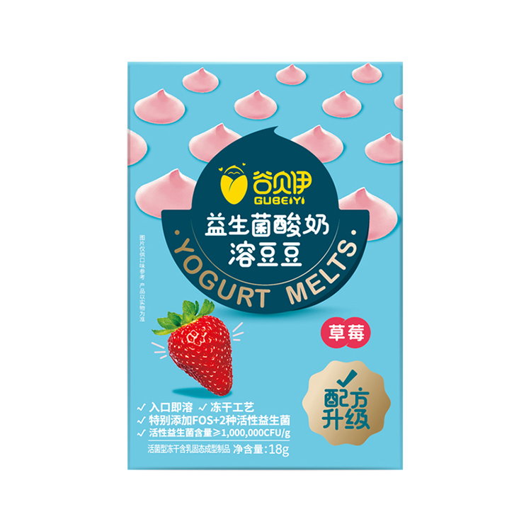 谷貝伊益生菌酸奶溶豆豆（草莓味）